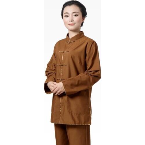 Buddhist monk robes female uniform zen clothing shaolin monk clothes buddhist monk costume women TA537