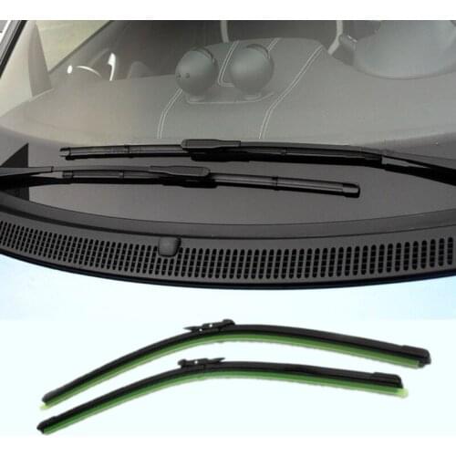 2pcs 21" 23" Front Window Wiper Blades For Smart Fortwo 2009 2010 2011 2012 2013 2014 2015 2016 2017 2018