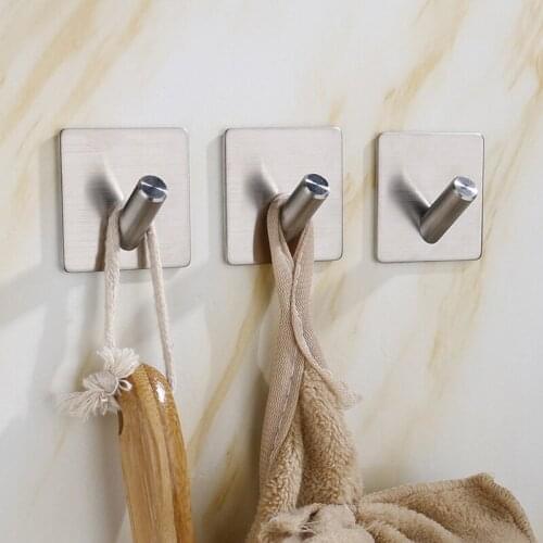 4pcs Transparent Strong Self Adhesive Door Wall Hangers Hooks for home Kitchen and Bathroom cup sucker hanger key holder hook