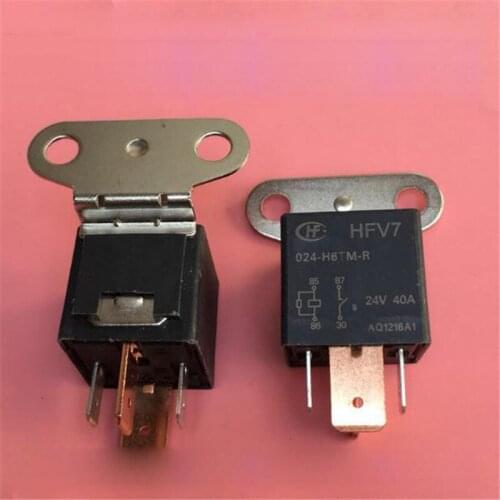 Car auto 24V relay HFV7 024-H6TM-R HFV7024H6TMR HFV7-024-H6TM-R HFV7 024 H6TM R 24VDC 40A