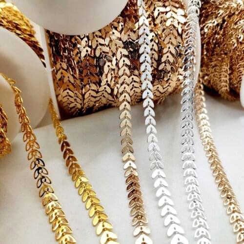 1 Meter Aircraft Wings Chain Kc Gold Chains Silver Copper Metal Necklace Chains for Jewelry Making Supplies Components Craft DIY