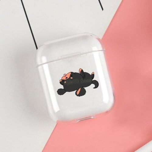 Kawaii Cavalier King Charles Cases For Apple AirPods 1 2 Case Clear Wireless Bluetooth Earphone Case Protective Shell