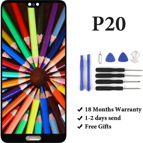 Display For Huawei P20 EML-AL00 LCD Screen Replacement With Frame Touch Screen For Huawei P20 Replacement Parts No Dead Pixel