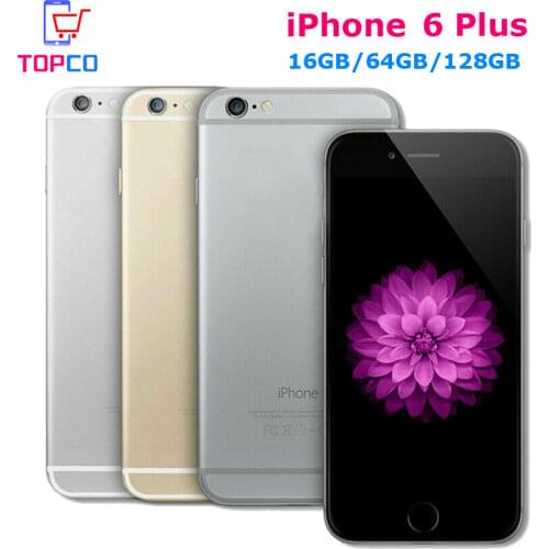 IPhone 6 Plus 16GB/64GB/128G Mobile phone Unlocked Original Dual core 5.5 inches 8MP Camera WIFI GPS Cell Phone