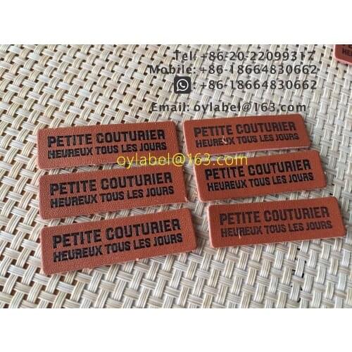 Custom made high quality jeans leather label / simulation leather label / leather label /main label