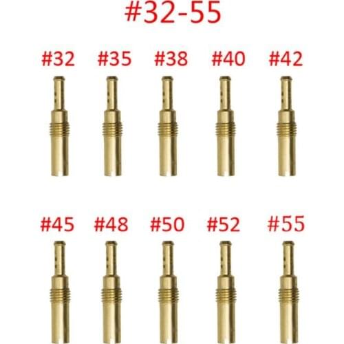 20 Pcs Carburetor Main Jet Kit with Slow/Pilot Jet Set Replacement for GY6 CVK PWK PE Motorcycle Carburetor