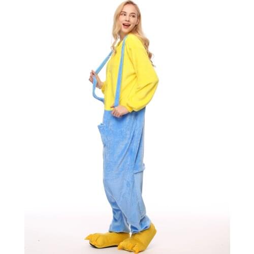 Kigurumi Blue Pocket Onesies Pajamas Sets animal costume Pyjamas Unisex Cartoon Cosplay character pijamas sleepwear