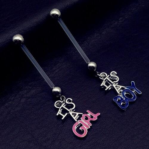 BOY GIRL Body Jewelry Piercing Pregnant Flexible Navel Belly Button Rings Percing Piercing Belly Ring Nombril on Sale