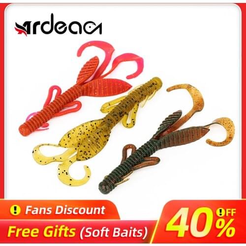 Ardea Soft Lure 5pcs 110mm 7g Simulation Palpus Artificial Silicone Worm Saltwater Jigging Slow Swimbait Bait Fishing Tackle