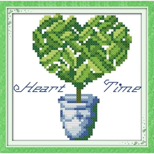 Marriage tree cross stitch kit lanscape garden 14ct 11ct count printed canvas stitching embroidery handmade plus