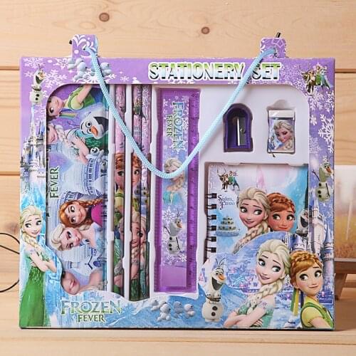 Disney Frozen Mickey Childrens Student Office Multi-piece Gift Stationery Set Cartoon Creative New Stationery School Supplies