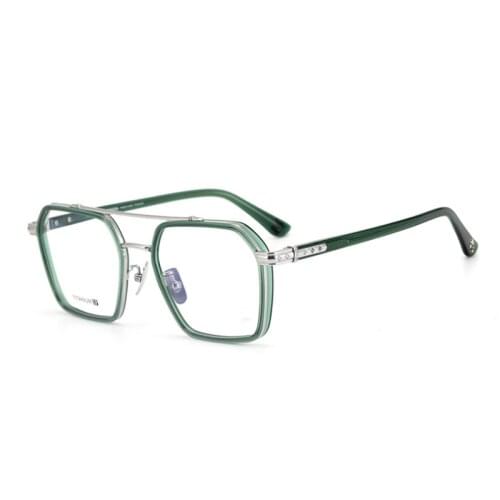 Vintage Pure Titanium Eyeglasses Women Full Rim Optical Eyewear Goggle Clear Lens Retro Prescription Myopia Glasses for Men