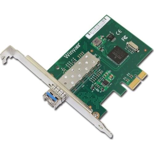 WY5720DF-LX PCI-e Single-mode SFP gigabit fiber optic network card BCM5720 diskless PXE