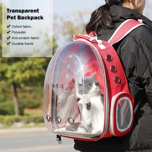 Portable Pet Travel Carrier Pet Travel Carrier Ventilate Expandable Transparent Space Capsule Cat Bubble backpack Camping Hiking