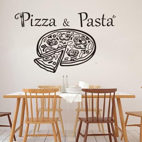 Pizza Italian Restaurant Food Wall Sticker Kitchen Dinning Room Pizzeria Wall Decal Vinyl Home Decor