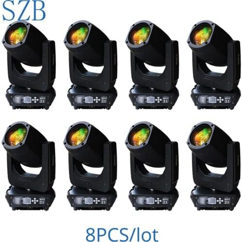 200W LED Lyre Moving Head Spot Light for DJ KTV Wedding Party Stage Lighting Equipment 8pcs/lot/SZB-MH200B