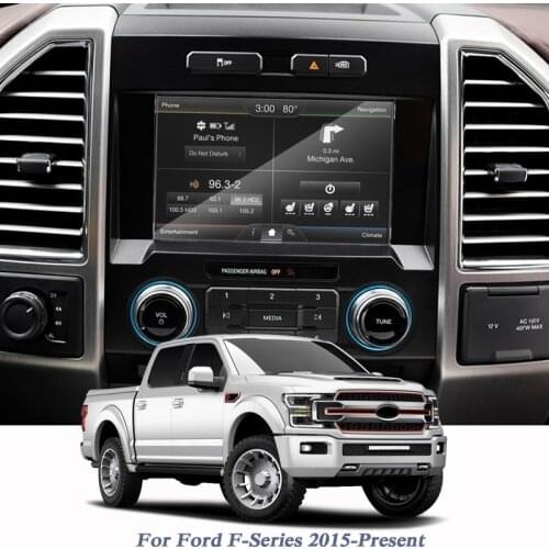 Car Styling GPS Navigation Screen Glass Protective Film Sticker For Ford F-Series 2015-Present Auto Accessories