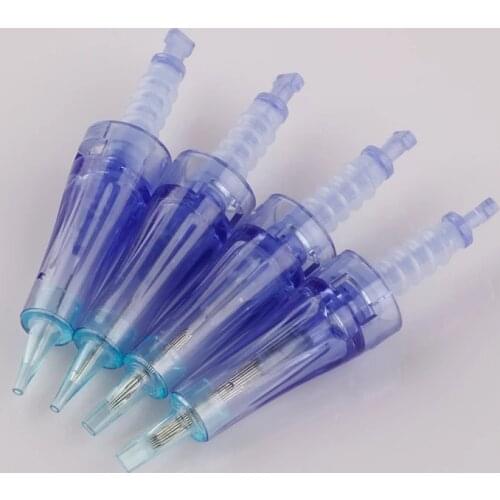10PCS Tattoo Micro Cartridge Needles for Dr.Pen Permanent Makeup Needle Tips for Eyebrow Lip 1R/3R/5F/7F Bayonet Mount