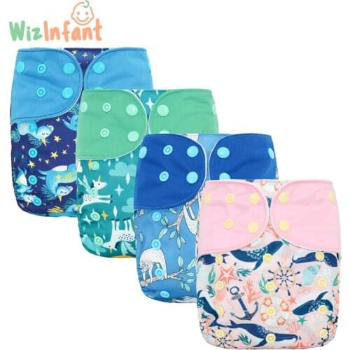 2pcs EezKoala OS suede cloth Pocket Cloth Diaper,with one back elastic pocket,waterproof,reusable and breathable,for 5-18kg baby