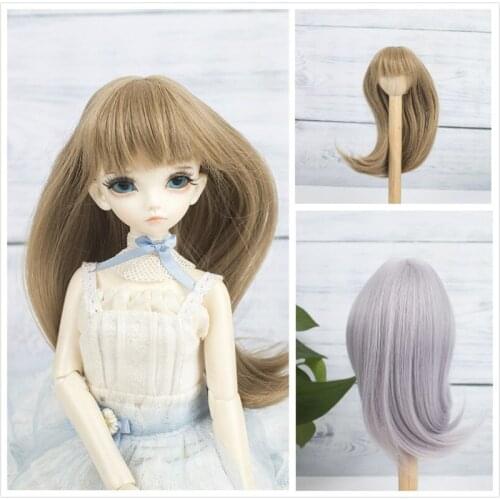 MUZIWIG 1PCS Doll Accessories Wigs 1/3 1/4 1/6 Long BJD Doll Wigs Long Curly hair SD Doll Wigs Fashion Stylish Hair