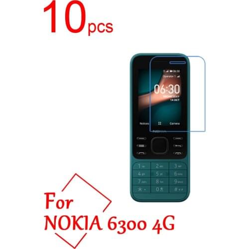 10pcs/lot Ultra Clear glossy/Matte/Nano anti-Explosion Soft LCD Screen Protectors Cover For Nokia 6300 4G Protective Film