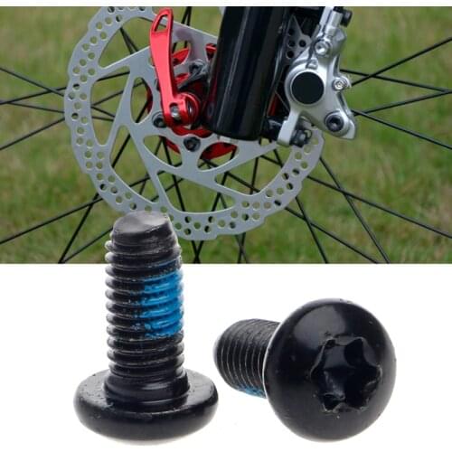 12Pcs Mountain Bike Brake Rotor Bolts Mtb Cycling M5*0.8P Screws T25 Cycle Bicycle Brake Disc Bolts Screw