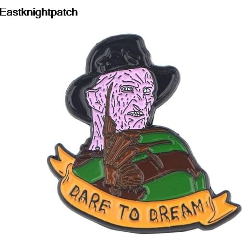 12pcs/lot Horror style Metal Enamel Brooches and Pins Collection Lapel Pin Backpack Jewelry E0978