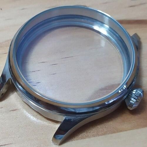 44mm High quality Stainless Steel Watch Case Replacement fit for ETA 2824/2836 Mechanical Watch movement Repair Tool Parts