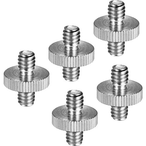 5pcs Standard Threaded Screw Adapter Tripod Mounting Thread Screw Converter for Camera Tripod Monopod Ballhead Light