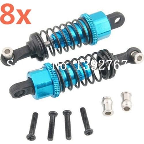 8Pieces Wltoys 1/18 RC Cars Spare Parts Aluminum Alloy Shock Absorber For A949 A959 A969 A979 k929 A949-55 Remote Control Car