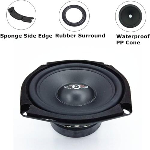 5.25 Inch Car Speaker 8Ohm 150W Alto Speaker Mediant HIFI Rubber Edge Universal Auto Woofer Louderspeakers