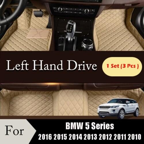 Car Floor Mats For BMW F10 5 Series 2016 2015 2014 2013 2012 2011 2010 Auto Interior Accessory Anti-dirty Leather Dash Carpet