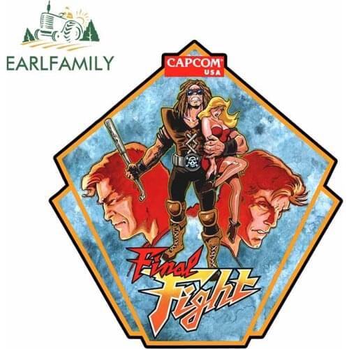 EARLFAMILY 13cm x 12.3cm for Arcade - Final Fight - Points Single Player Car Stickers Car Accessories Occlusion Scratch Decals