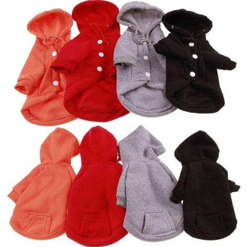 GYAPET Small Pet Dog Clothes Coat Jacket Fashion Thick Winter Warm Hooded T-Shirt Apparel 2018 XS-XXL