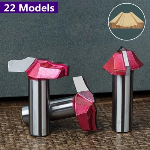 Shank 12.7mm-1PCS,22 Models CNC Solid carbide milling Cutter,Woodworking Cabinet door knife,kitchen cabinet door knife,wood tool