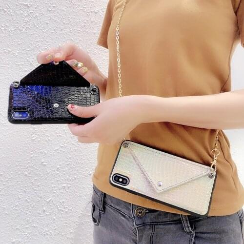 Crossbody Leather Shoulder Bag Case For iPhone XS Max XR X 7 8 Flip Wallet Pocket Back Cover For iPhone 6 6s 7 8 Plus Phone Case