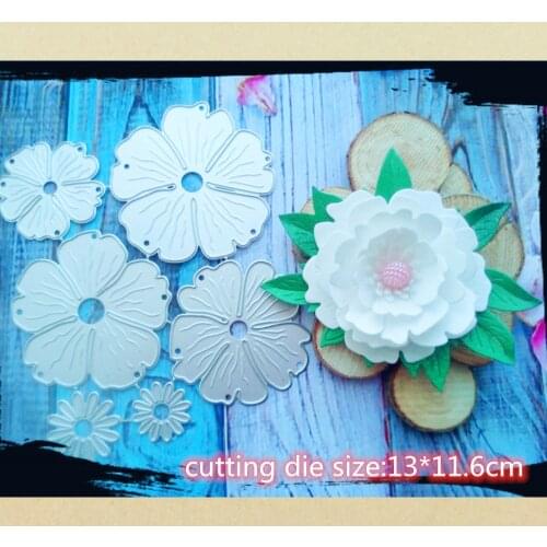 Beautiful Flowers Set Metal Cutting Dies Stencil Template for Embossing DIY Scrapbooking Paper Album Gift Cards Making New Dies