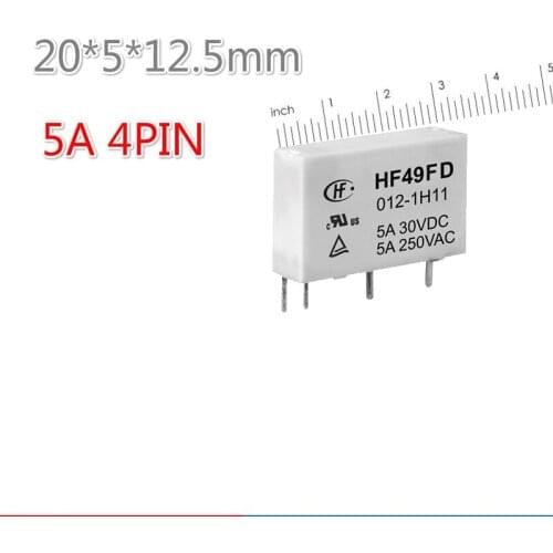 10pcs NEW Power Relay Hf49fd-005-1h11 Hf49fd 012-1h11 Hf49fd 024-1h11 Hf49fd 012 1h11 HF49FD 024-1H21GFL 5V 12V 24V