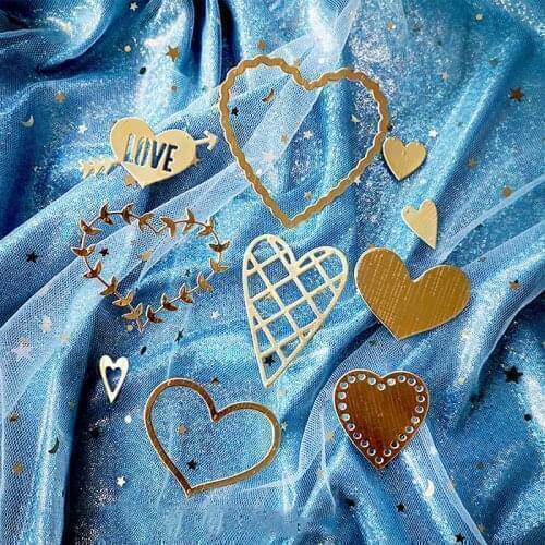 Panalisacraft Heart-shaped diecut Valentines Day Metal Cutting Dies Scrapbook Paper Craft Decoration dies scrapbooking