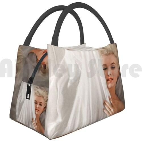 Portable Insulation Bag Marilyn Monroe In Bed 1950S Icon Old Hollywood Vintage Retro Celeb Kawaii Vsco