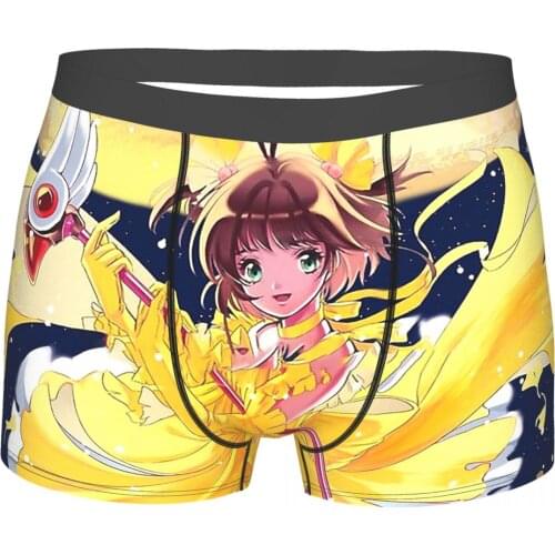 Luna Dream Cardcaptor Sakura Sakura Kinomoto Anime Underpants Cotton Panties Man Underwear Ventilate Shorts Boxer Briefs