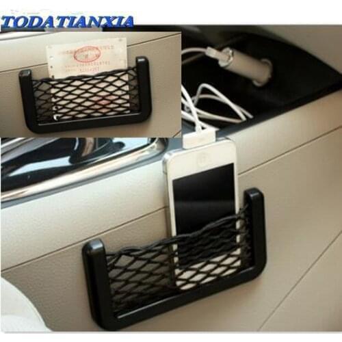 14*7cm Universal Car Seat Back Storage Net Bag FOR kia sorento mazda 6 gh bmx nissan x trail t32 nissan primera p12 audi a6 c5