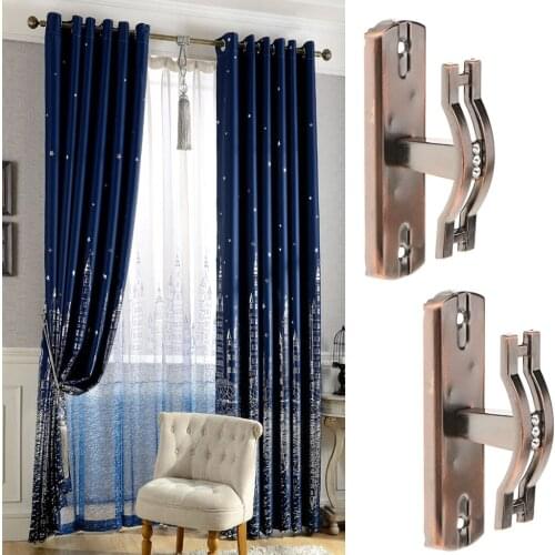 Retro Screw Mount One Pair Zinc Alloy Curtain Hooks Creative Crystal Metal Multipurpose Wall Hook Home Decoration Red Copper