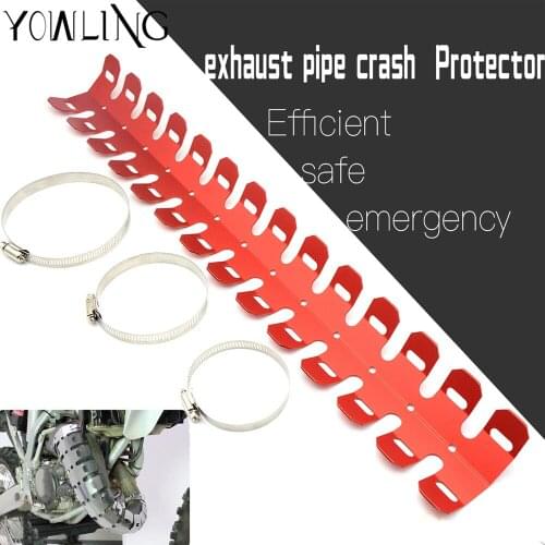 For Honda CRF250X CRF450X CRF230F SL230 CRF230M CRF230L CRF XR XL CRM Exhaust Muffler Pipe Leg Protector Curve Heat Shield Cover