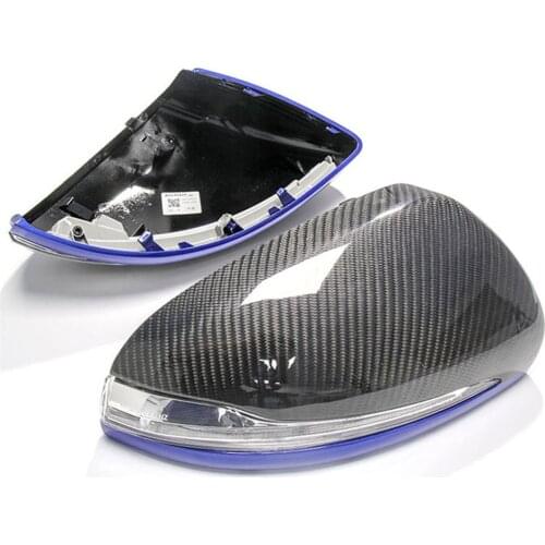 W205 Carbon Fiber Mirror Cover For Mercedes W205 W222 W213 W238 X205 for Benz C S GLC E Class AMG 1:1 Replacement Style Only LHD