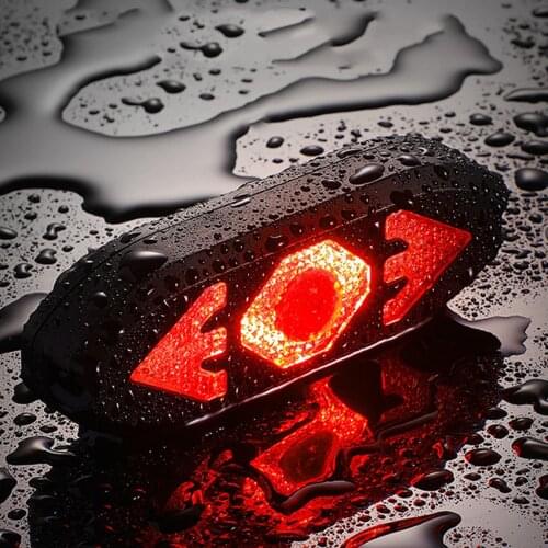 5 Modes Bike Tail Light Turn Signals Wireless Remote Control Mountain Bike Tail Light Waterproof Bicycle Flashing Taillight