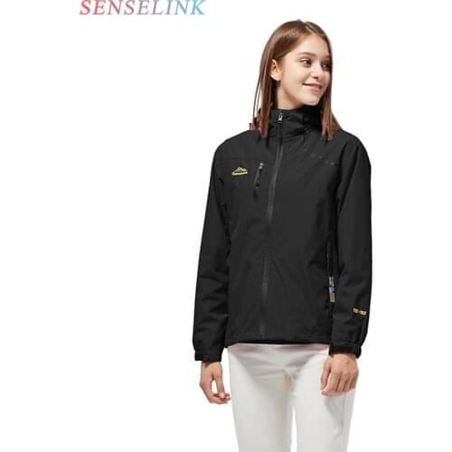 Women Autumn New Thin Windproof Waterproof Jacket Coat Women Brand Casual Spring Outwear Windproof Hat Zipper Jacket Women
