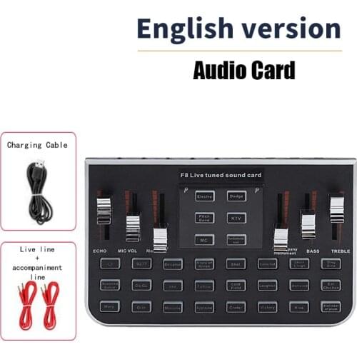 Live broadcast sound card mobile computer universal anchor smart k song 23 kinds of sound effects automatically change the soun