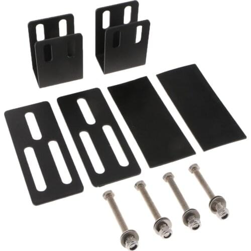 2pcs Car SUV Roof Rack LED Work Light Bar Bracket Holder Bumper Mounting Kit