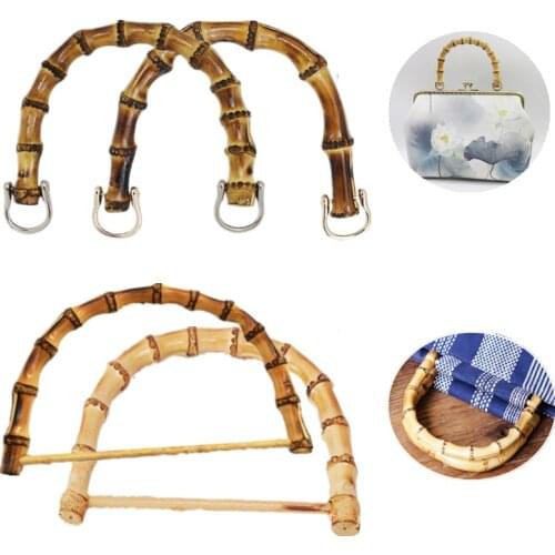 2Color 2Style D /U Shape Handcrafted Handle Bag Handle Bag Accessory HandleHigh-grade Handmade Tote DIY Handle Environmental